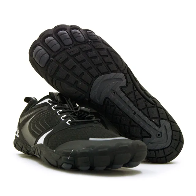 【LOTTO】男 多用途戶外休閒運動溯溪機能護趾水鞋 AQUWEAR 2系列(黑銀灰 8720)