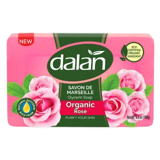 即期品【dalan】有機成分香頌玫瑰淨白透亮馬賽皂150g(效期2025.04)