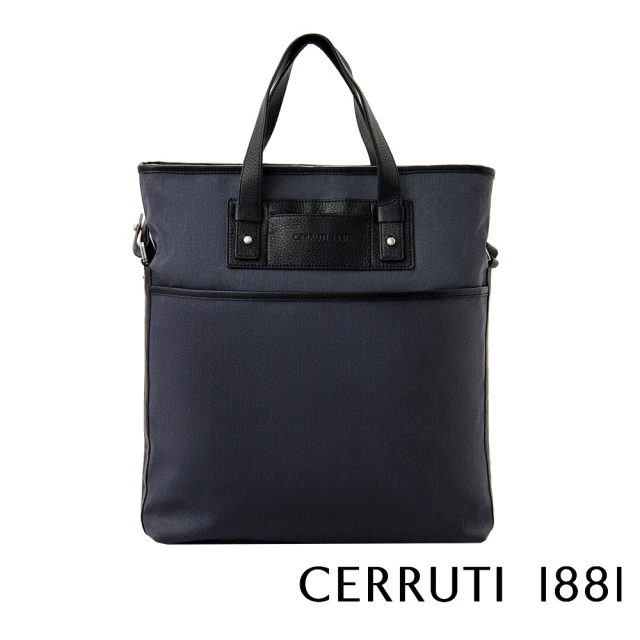 Cerruti 1881 頂級手提包/肩背包(深藍色 CEBO00121T)