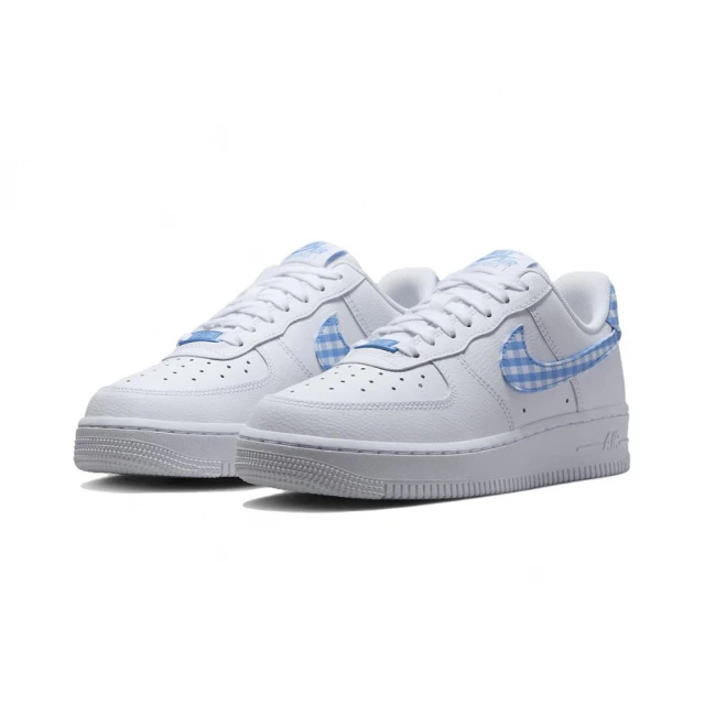 NIKE 耐吉 Nike Air Force 1 Low Blue Gingham 藍格紋 DZ2784-100