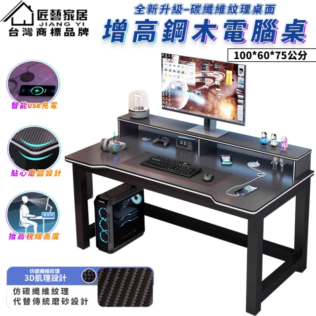 DFhouse 艾力克多功能電腦桌(2色)優惠推薦