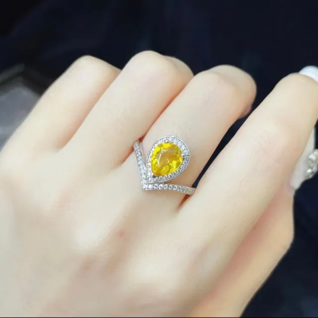 【勝弘珠寶】多明尼加藍珀女王冠戒指