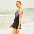 【Heatwave 熱浪】兩截式泳衣女夏保守新款ins風顯瘦遮肚大碼胖裙式泳裝(82862/M-3XL)