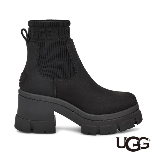 UGG 女鞋/靴子/厚底靴/雪靴/Brooklyn Chelsea(黑色-UG1148730BLK)