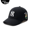 【MLB】童裝 可調式棒球帽 童帽 Mega Bear系列 紐約洋基隊(7ACPC033N-50BKS)