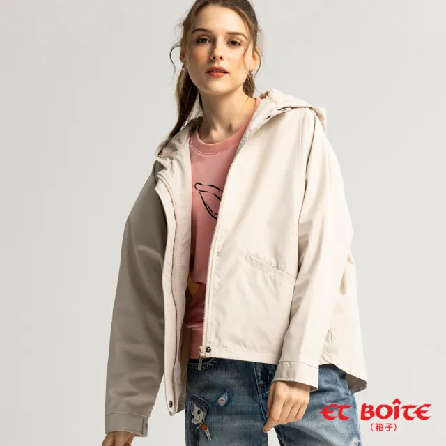 【BLUE WAY】女裝  防潑水斗篷式休閒 連帽 外套-ET BOiTE箱子