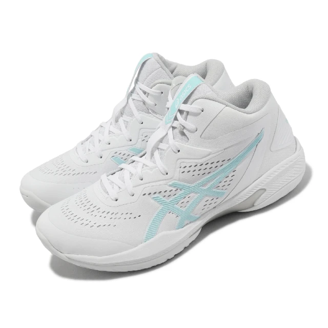 asics 亞瑟士 籃球鞋 GELHoop V15 男鞋 白 藍 緩衝 抗扭 輕量 運動鞋 亞瑟士(1063A063103)