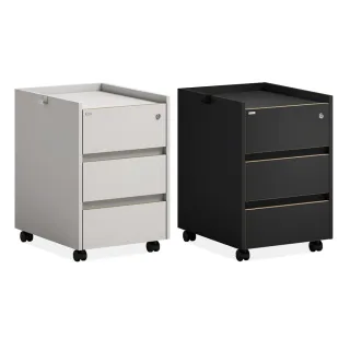 【DESKER】DRAWER 400型 三層抽屜櫃含鎖(寬400mm/深493mm/高594mm)