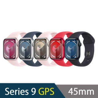 【Apple】Apple Watch S9 GPS 45mm(鋁金屬錶殼搭配運動型錶帶)