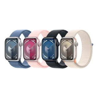 【Apple】Apple Watch S9 GPS 41mm(鋁金屬錶殼搭配運動型錶環)