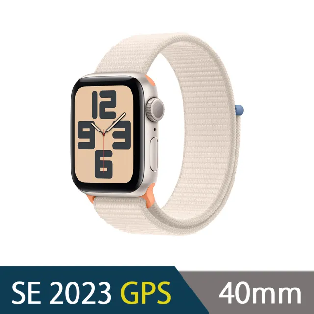 Apple】Apple Watch SE 2023 GPS 40mm(鋁金屬錶殼搭配運動型錶環