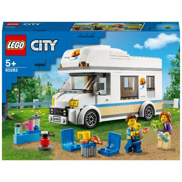 LEGO 樂高 60283 City城市系列 假期露營車(露營車 積木 模型)