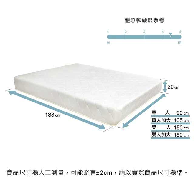【IHouse】天絲防蹣抗菌愛麗絲彈簧床墊(雙人加大6尺)