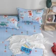 【GOLDEN-TIME】40支精梳棉二件式枕套床包組-男孩遊戲(單人)