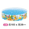 【INTEX】183x38cm免充氣泳池(戲水池/游泳池/球池/平行輸入)