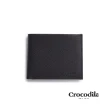 【Crocodile】男短夾 錢包 7卡拉鍊 雙鈔 Rocky系列-0103-09905-黑藍兩色-鱷魚皮件(皮夾送禮推薦)