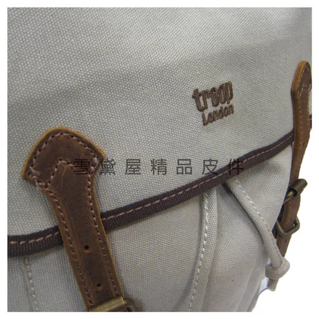 【TROOP】雙11 後背包中大容量可A4資料夾帆布經典100%純棉(加強防水包 帆布耐磨耐承重量隨身物 