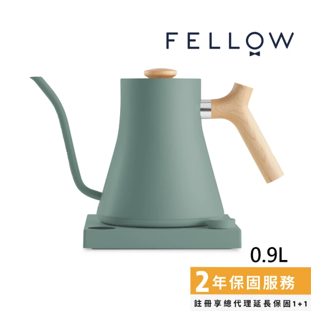 【FELLOW】Stagg EKG 電子溫控手沖壺 墨莉綠 900ml(搭配楓木實木把手/2023限量新色)