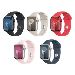 【Apple】Watch Series 9 45公釐鋁金屬錶殼搭配運動型錶帶(GPS版)