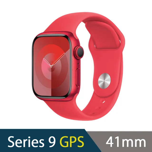 運動錶帶組【Apple】Apple Watch S9 GPS 41mm(鋁金屬錶殼搭配運動型錶帶)