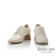 【Keeley Ann】羊皮簡約綁帶踝靴(米白色375137232-Ann系列)