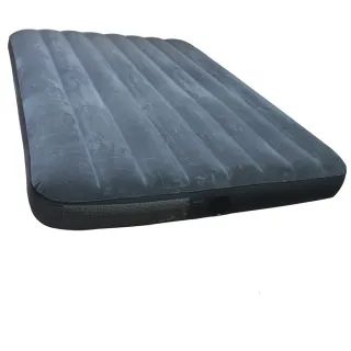 【INTEX】標準雙人-新一代線拉纖維充氣床墊+插電式兩用打氣機(平輸商品)