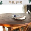 【吉迪市柚木家具】柚木摺疊圓桌 UNC7-17R(餐桌 野餐桌 戶外桌 摺疊桌 圓桌)