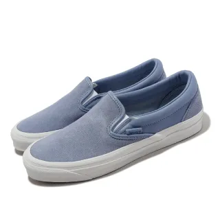 【VANS】懶人鞋 OG Classic Slip-On LX Vault 男鞋 女鞋 藍 白 麂皮 休閒鞋(VN0A32QNDSB)