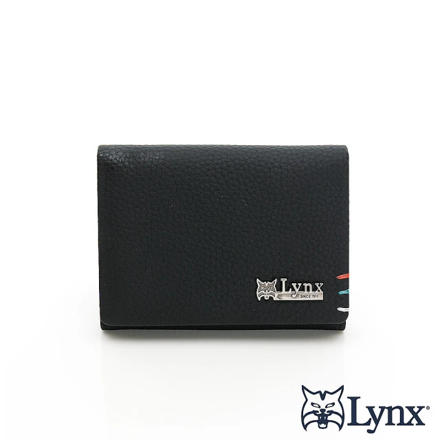 Lynx 美國山貓進口牛皮超設計感荔枝紋2卡名片夾評價推薦
