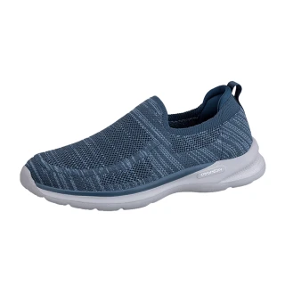 【SPRING】輕量運動鞋/輕量彈力休閒飛織襪套造型運動鞋-男鞋(藍)