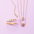 【agete】WEB限定-NOJESS 10K鑽石項鍊