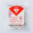 【CAFEC】日本三洋產業CAFEC ABACA 麻纖維錐形咖啡濾紙 2-4杯份/100張/白色(AC4-100W)