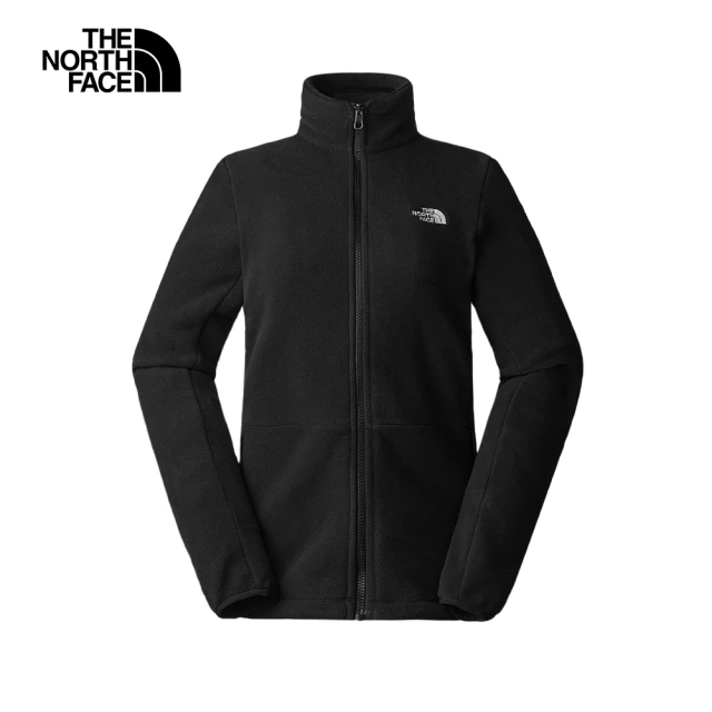 The North Face 北面女款黑色舒適保暖立領抓絨外套｜83OLJK3