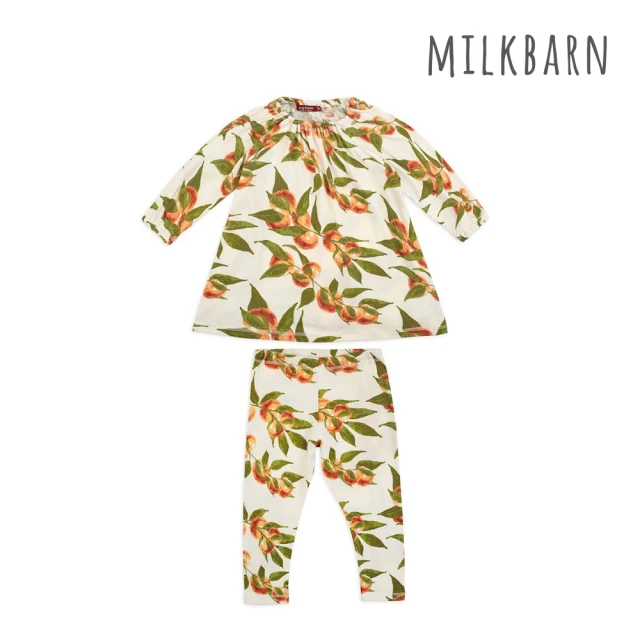 Milkbarn 有機棉小套裝-燈籠褲-檸檬(嬰兒上衣 嬰兒