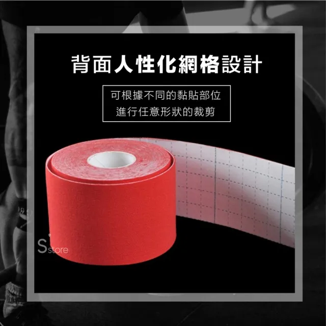 【S-SportPlus+】肌肉貼布 3.8cmx5m無盒裝6入組 肌貼繃帶(運動貼布/貼布/彈性貼布)