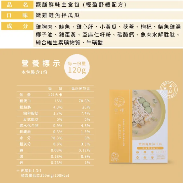 【B.B.YUM 伴拌日嚐】寵物鮮食包120g*25入組/環保裸袋 開封即食 常溫保存(無膠 貓主食 貓鮮食 均衡養生)