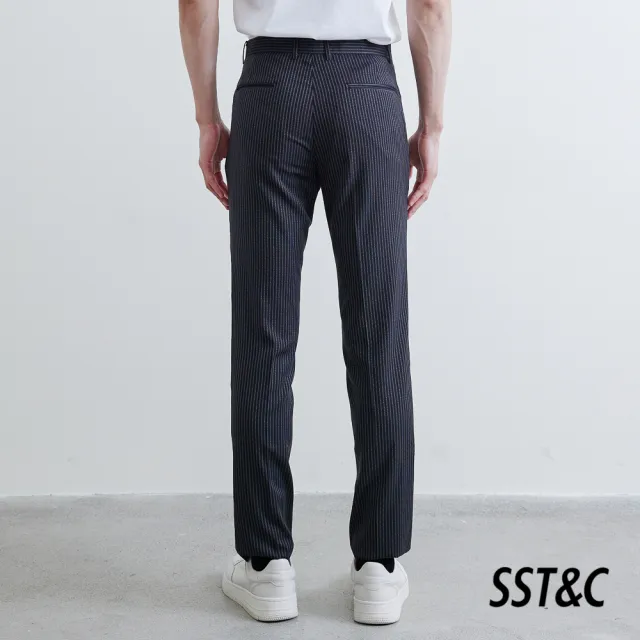 【SST&C 出清２折】復古條紋修身西裝褲0211910007