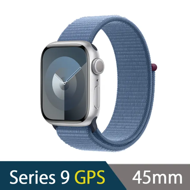 Apple】Watch Series 9 GPS版45mm(鋁金屬錶殼搭配運動型錶環) - momo
