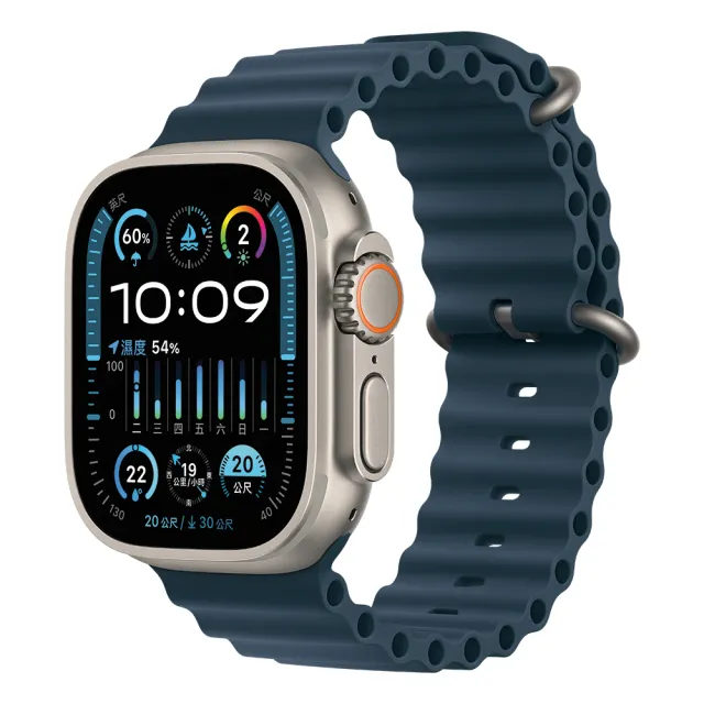 犀牛盾保貼組【Apple】Apple Watch Ultra2 LTE 49mm(鈦金屬錶殼搭配海洋錶帶)