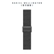 【Daniel Wellington】DW 錶帶 Apple Watch 20mm智慧手錶磨砂金屬錶帶-曜夜黑/極光銀(42-45mm、Ultra適用)