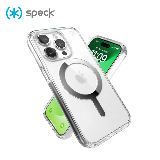 【Speck】iPhone 15 Pro 6.1/ 6.7吋系列Presidio PerfectClear MagSafe磁吸透明防摔保護殼(iPhone 15殼)