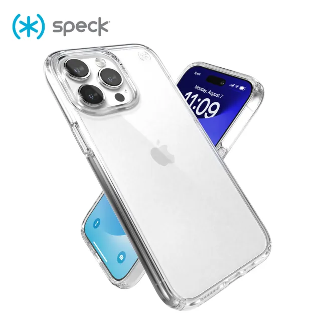 【Speck】iPhone 15 Pro 6.1/ 6.7吋系列 Presidio Perfect-Clear透明抗菌防摔保護殼(iPhone 15 Pro 保護殼)
