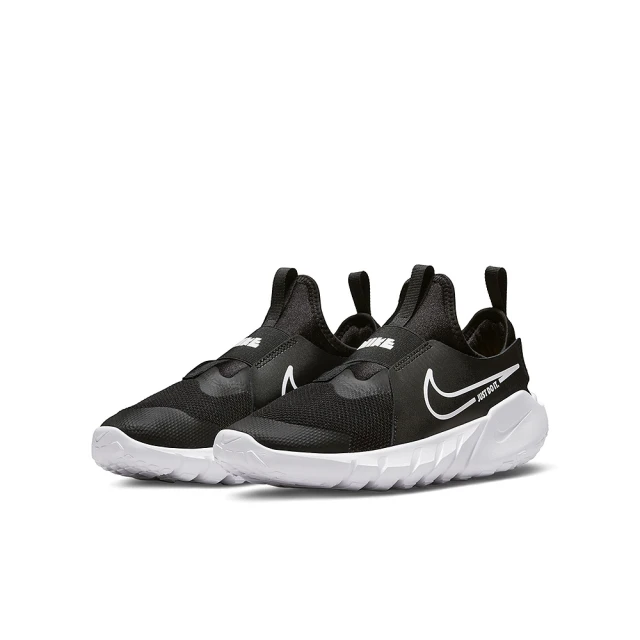 NIKE 耐吉NIKE 耐吉 運動鞋 女鞋 大童 慢跑鞋 襪套式 FLEX RUNNER 2 GS 黑 DJ6038-002