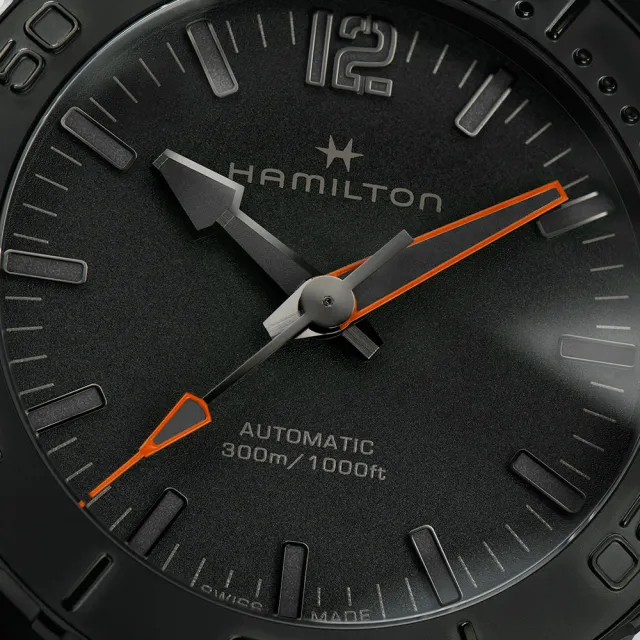 HAMILTON 漢米爾頓旗艦館】卡其海軍系列腕錶FROGMAN AUTO腕錶46mm(自動