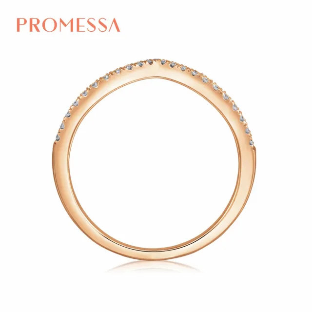 【PROMESSA】小皇冠系列 V型 18K玫瑰金鑽石戒指