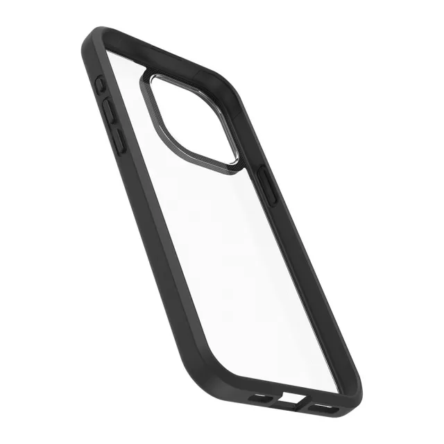【OtterBox】iPhone 15 Pro Max 6.7吋 React 輕透防摔殼(黑透)