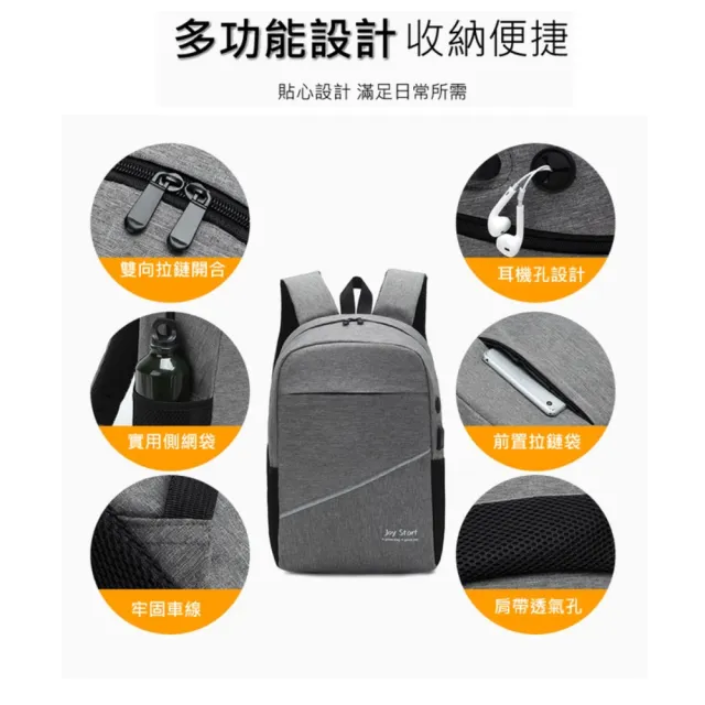 【NOOYA 野谷】雙11 三件式後背包(電腦後背包 男後背包 筆電後背包 電腦背包 商務後背包 