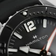 【HAMILTON 漢米爾頓旗艦館】卡其海軍系列腕錶FROGMAN AUTO(自動上鍊 中性 橡膠錶帶 H77825330)