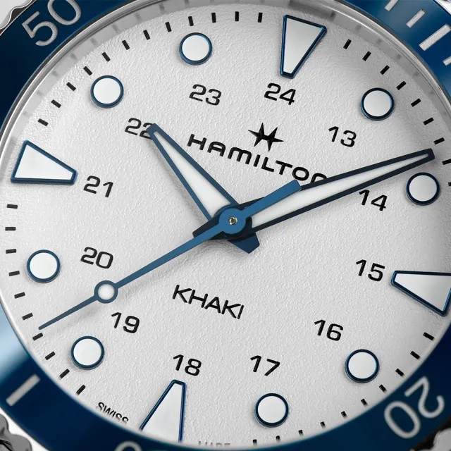 【HAMILTON 漢米爾頓旗艦館】卡其海軍系列腕錶(石英機芯 中性 金屬錶帶  H82231150)