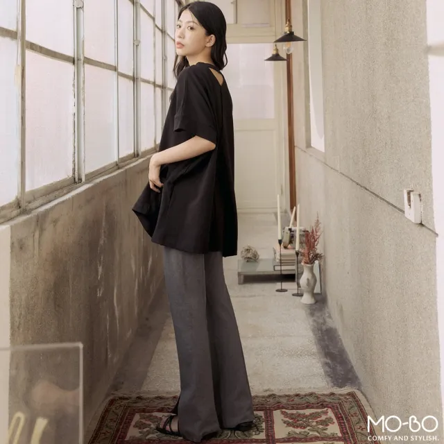 【MO-BO】MIT顯瘦濾鏡微喇叭長褲